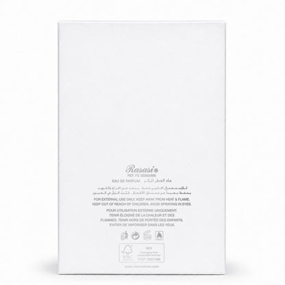 Rasasi Hawas Sapphire 100ml box and bottle