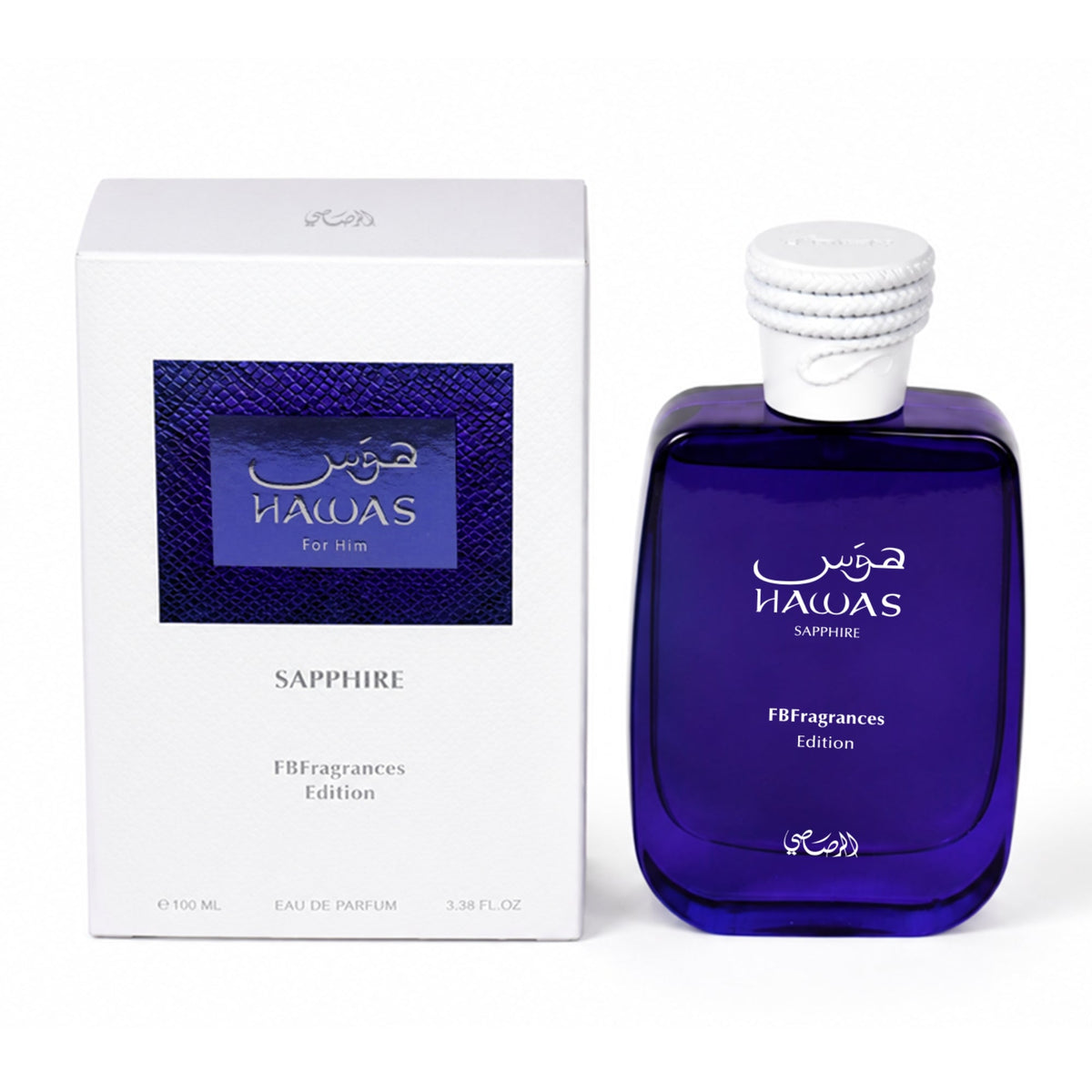 Rasasi Hawas Sapphire 100ml box
