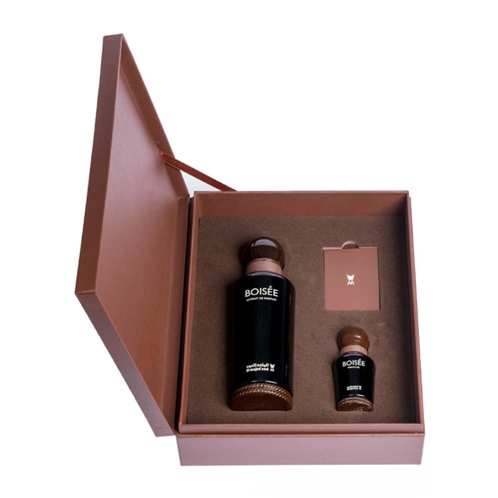 Al Majed Oud Boisee Gift Set (Extrait de Parfum 100ml + Perfume Oil 15ml) - box