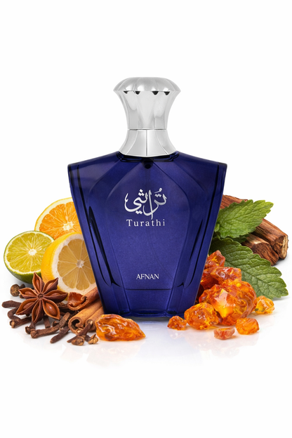 Afnan Turathi Blue EDP 90ml Perfume Bottle