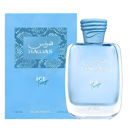 Rasasi Hawas Ice Freeze 100ml fragrance packaging