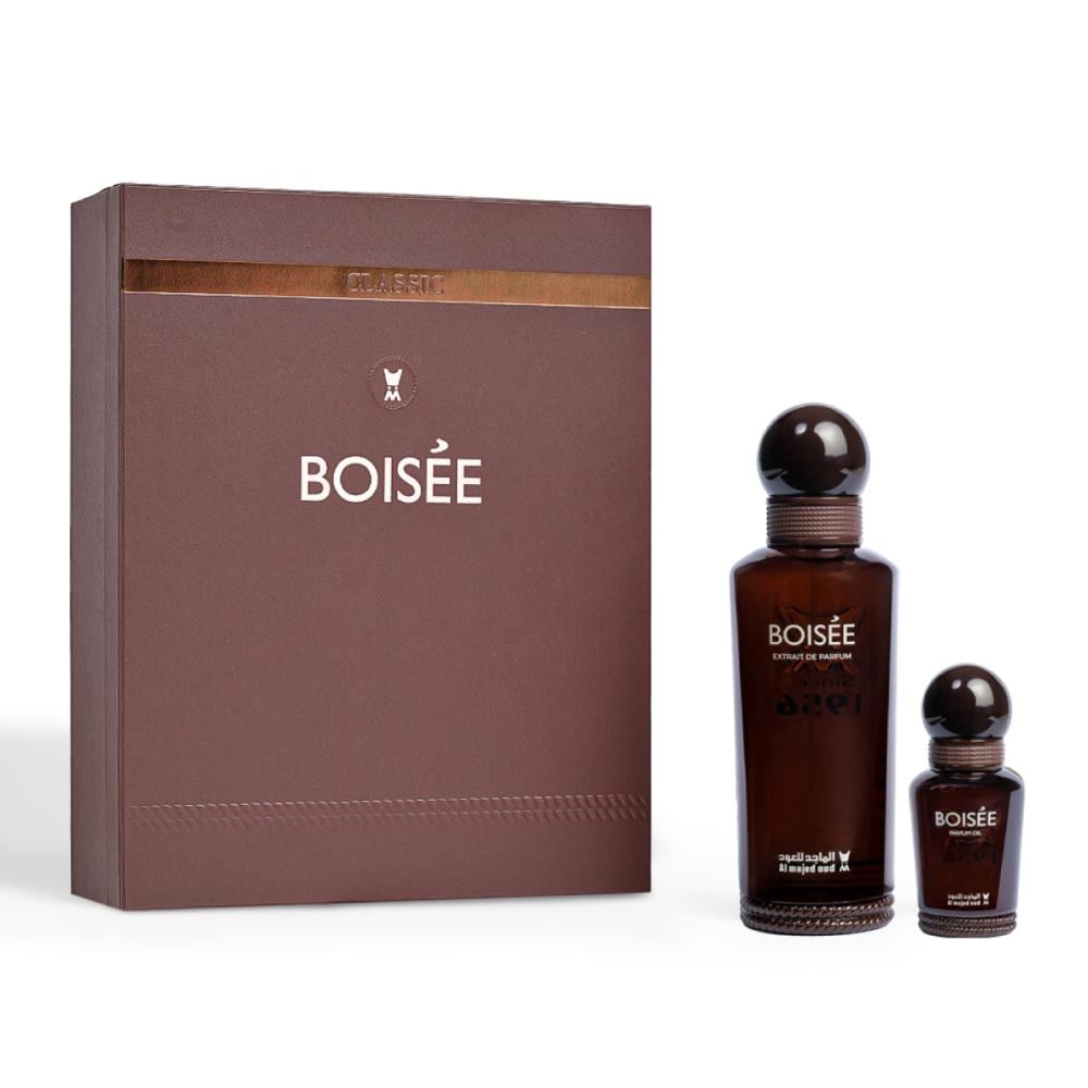 Al Majed Oud Boisee Gift Set (Extrait de Parfum 100ml + Perfume Oil 15ml) - detail